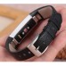 bayite Leather Bands Compatible with Fitbit Alta and Alta HR, Black 5.5" - 8.1"